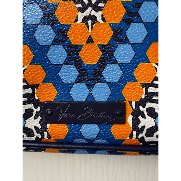 Vera Bradley Small Crossbody Marrakesh Beads Blue Orange White Purse Bag - Picture 3 of 10